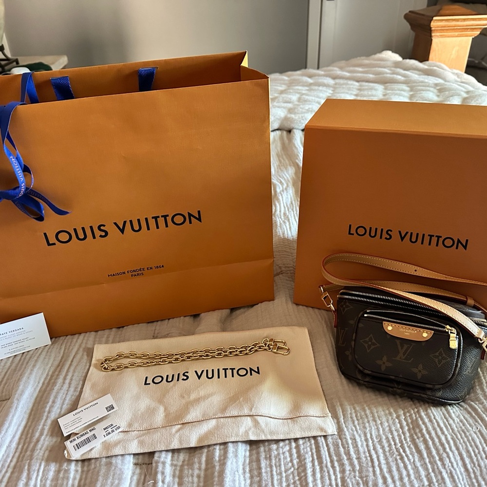 Louis Vuitton Mini Bum Bag LV in Monogram - Picture 10 of 16
